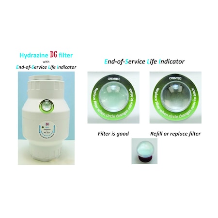 Chemteq Hydrazine Vapor DG Filter-2517 with End-of-Service Life Indicator 2517